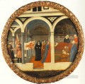 Placa de Natividad Berlín Tondo Cristiano Quattrocento Renacimiento Masaccio